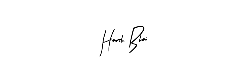 The best way (Arty Signature) to make a short signature is to pick only two or three words in your name. The name Harsh Bhai include a total of six letters. For converting this name. Harsh Bhai signature style 8 images and pictures png