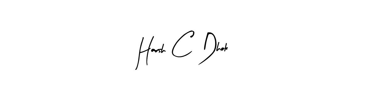 You can use this online signature creator to create a handwritten signature for the name Harsh C Dhok. This is the best online autograph maker. Harsh C Dhok signature style 8 images and pictures png