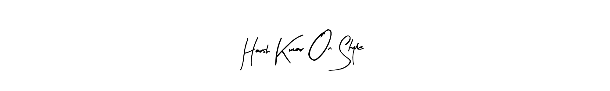 The best way (Arty Signature) to make a short signature is to pick only two or three words in your name. The name Harsh Kumar On Style include a total of six letters. For converting this name. Harsh Kumar On Style signature style 8 images and pictures png