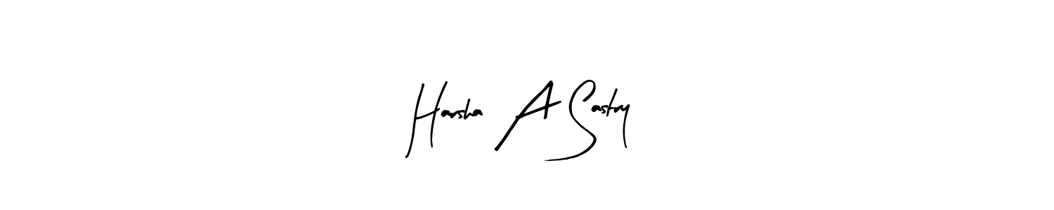 The best way (Arty Signature) to make a short signature is to pick only two or three words in your name. The name Harsha A Sastry include a total of six letters. For converting this name. Harsha A Sastry signature style 8 images and pictures png