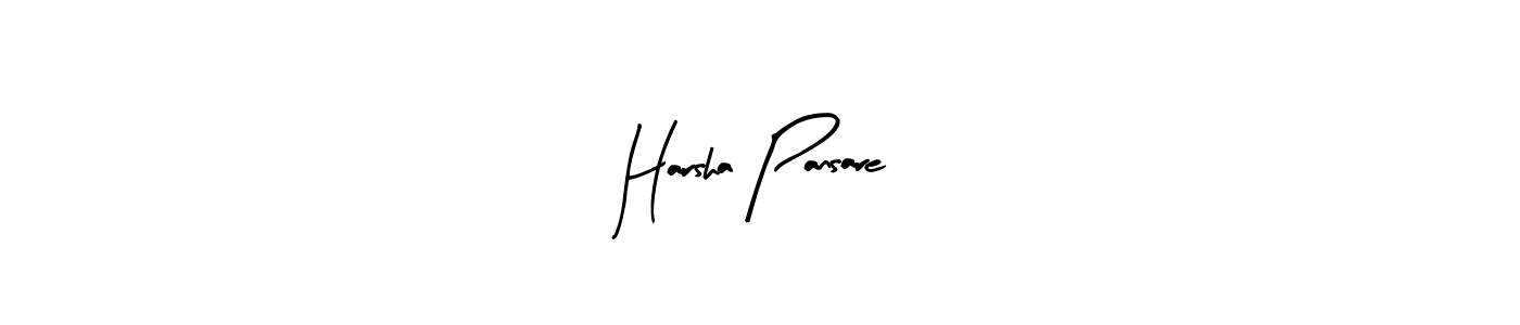 Design your own signature with our free online signature maker. With this signature software, you can create a handwritten (Arty Signature) signature for name Harsha Pansare. Harsha Pansare signature style 8 images and pictures png