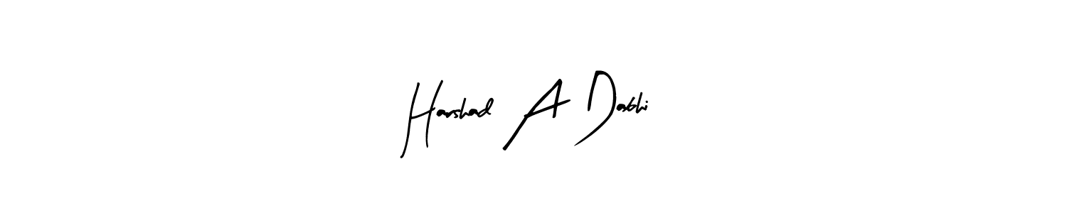 This is the best signature style for the Harshad A Dabhi name. Also you like these signature font (Arty Signature). Mix name signature. Harshad A Dabhi signature style 8 images and pictures png