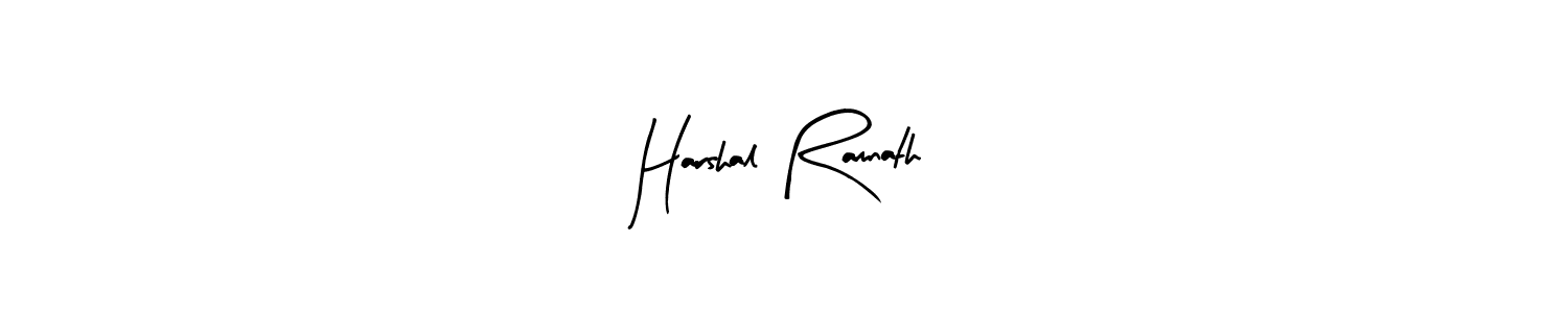 The best way (Arty Signature) to make a short signature is to pick only two or three words in your name. The name Harshal Ramnath include a total of six letters. For converting this name. Harshal Ramnath signature style 8 images and pictures png