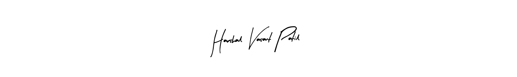 Harshal Vasant Patil stylish signature style. Best Handwritten Sign (Arty Signature) for my name. Handwritten Signature Collection Ideas for my name Harshal Vasant Patil. Harshal Vasant Patil signature style 8 images and pictures png