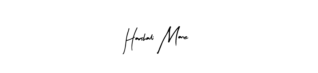 How to make Harshali Mane signature? Arty Signature is a professional autograph style. Create handwritten signature for Harshali Mane name. Harshali Mane signature style 8 images and pictures png