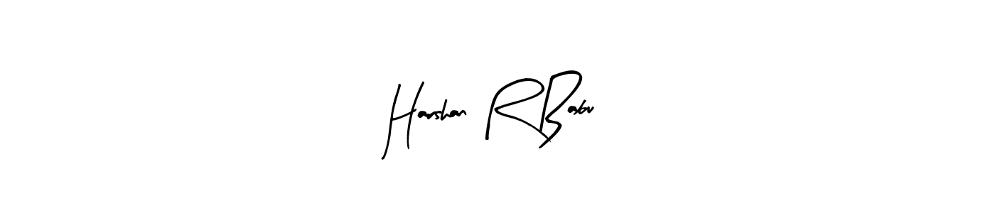 How to make Harshan R Babu signature? Arty Signature is a professional autograph style. Create handwritten signature for Harshan R Babu name. Harshan R Babu signature style 8 images and pictures png