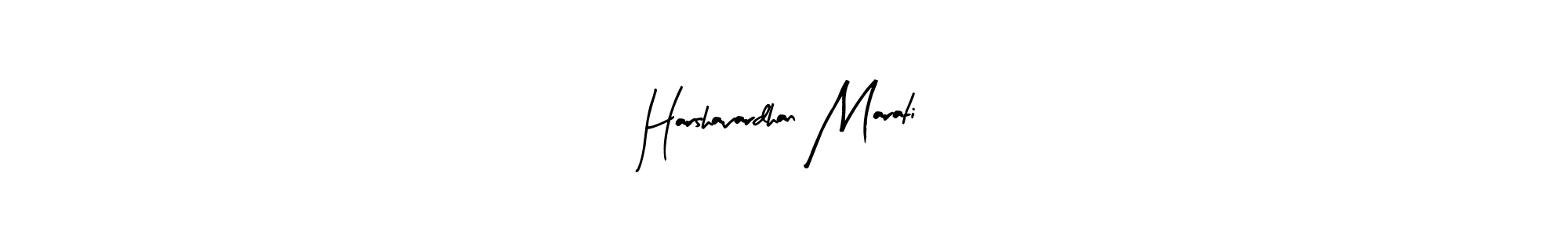 Design your own signature with our free online signature maker. With this signature software, you can create a handwritten (Arty Signature) signature for name Harshavardhan Marati. Harshavardhan Marati signature style 8 images and pictures png