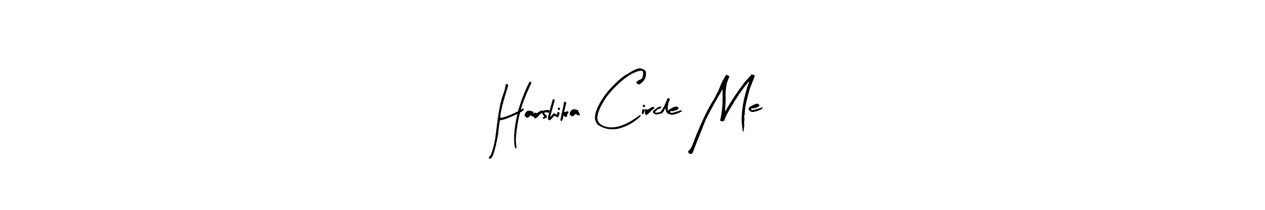 Use a signature maker to create a handwritten signature online. With this signature software, you can design (Arty Signature) your own signature for name Harshika Circle Me. Harshika Circle Me signature style 8 images and pictures png