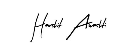 Get inspired by this graceful Arty Signature signature style for name Harshit Awashti. Smooth loops and balanced proportions for everyday use. Harshit Awashti signature style 8 images and pictures png