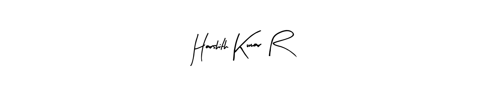 if you are searching for the best signature style for your name Harshith Kumar R. so please give up your signature search. here we have designed multiple signature styles  using Arty Signature. Harshith Kumar R signature style 8 images and pictures png