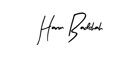 Generate high-definition signature styles for Harun Badshah. The Arty Signature typeface ensures crisp legibility and sophisticated design. Harun Badshah signature style 8 images and pictures png