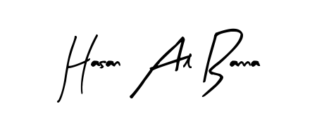 Try this chic Hasan Al Banna handwritten sign style. Using Arty Signature font elements, it gives your name a sleek, memorable identity. Hasan Al Banna signature style 8 images and pictures png