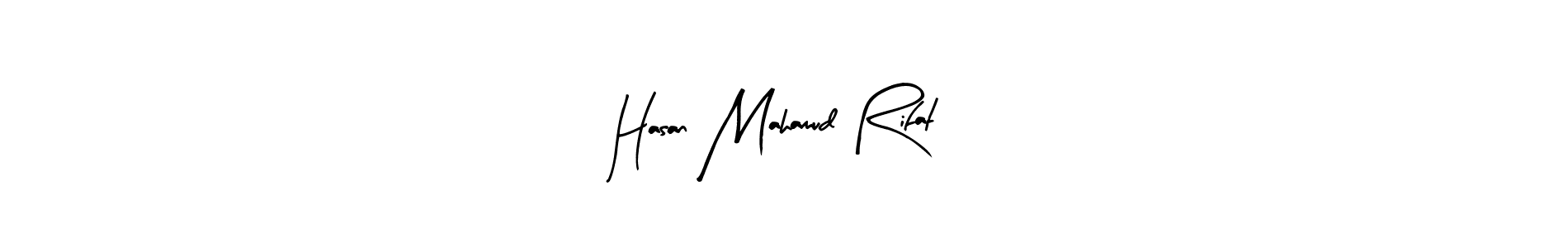 Arty Signature is a professional signature style that is perfect for those who want to add a touch of class to their signature. It is also a great choice for those who want to make their signature more unique. Get Hasan Mahamud Rifat name to fancy signature for free. Hasan Mahamud Rifat signature style 8 images and pictures png
