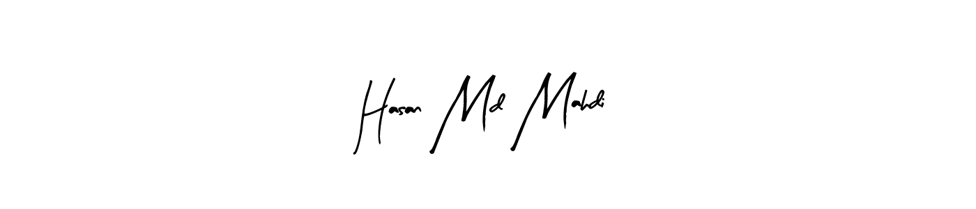 Use a signature maker to create a handwritten signature online. With this signature software, you can design (Arty Signature) your own signature for name Hasan Md Mahdi. Hasan Md Mahdi signature style 8 images and pictures png