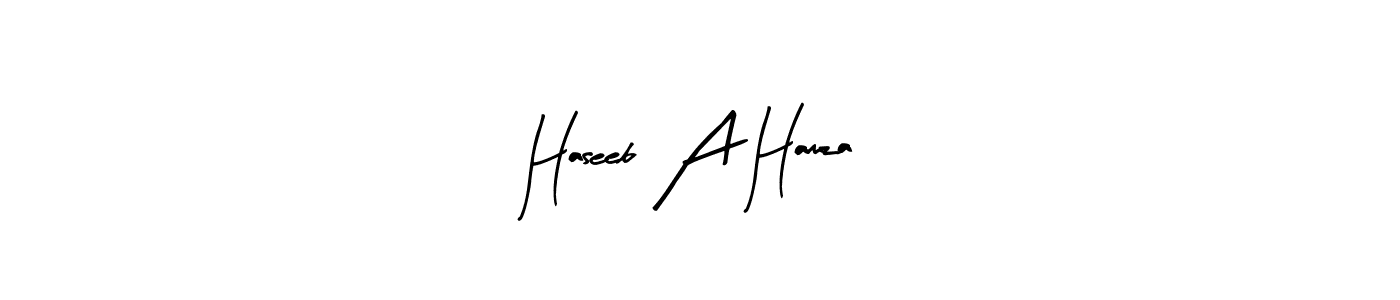 Make a beautiful signature design for name Haseeb A Hamza. Use this online signature maker to create a handwritten signature for free. Haseeb A Hamza signature style 8 images and pictures png