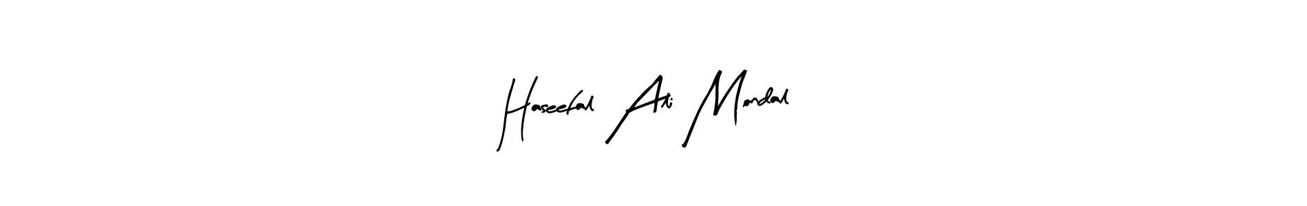 Also we have Haseefal Ali Mondal name is the best signature style. Create professional handwritten signature collection using Arty Signature autograph style. Haseefal Ali Mondal signature style 8 images and pictures png