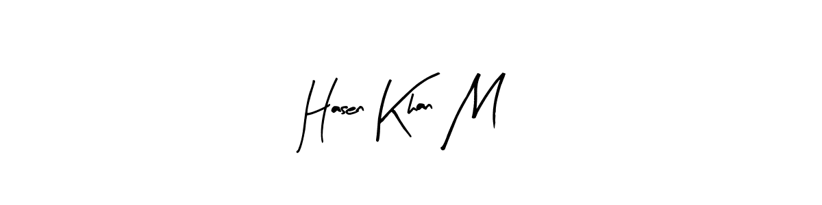 Check out images of Autograph of Hasen Khan M name. Actor Hasen Khan M Signature Style. Arty Signature is a professional sign style online. Hasen Khan M signature style 8 images and pictures png