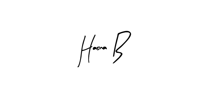 Design your own signature with our free online signature maker. With this signature software, you can create a handwritten (Arty Signature) signature for name Hasna B. Hasna B signature style 8 images and pictures png