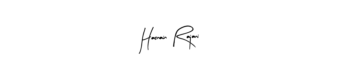 Make a beautiful signature design for name Hasnain Rajani. With this signature (Arty Signature) style, you can create a handwritten signature for free. Hasnain Rajani signature style 8 images and pictures png