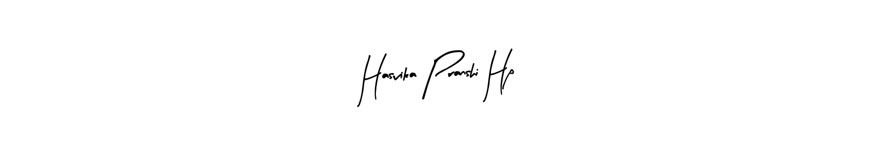 How to make Hasvika Pranshi Hp signature? Arty Signature is a professional autograph style. Create handwritten signature for Hasvika Pranshi Hp name. Hasvika Pranshi Hp signature style 8 images and pictures png