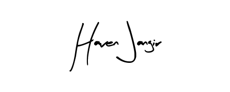 You should practise on your own different ways (Arty Signature) to write your name (Haven Jangir) in signature. Don't let someone else do it for you. Haven Jangir signature style 8 images and pictures png