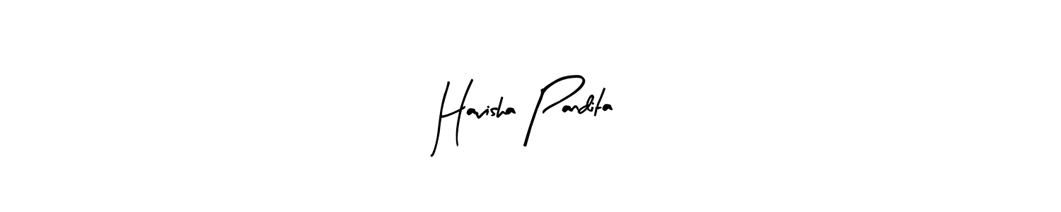 Havisha Pandita stylish signature style. Best Handwritten Sign (Arty Signature) for my name. Handwritten Signature Collection Ideas for my name Havisha Pandita. Havisha Pandita signature style 8 images and pictures png