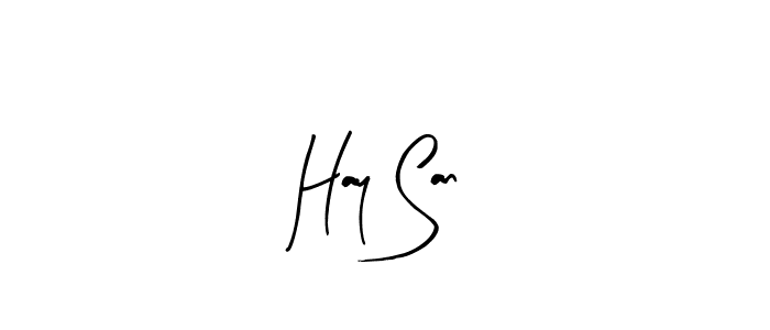 The best way (Arty Signature) to make a short signature is to pick only two or three words in your name. The name Hay San include a total of six letters. For converting this name. Hay San signature style 8 images and pictures png
