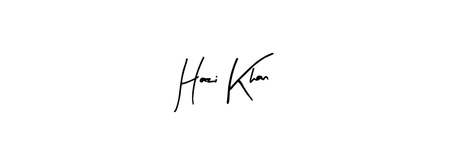 Use a signature maker to create a handwritten signature online. With this signature software, you can design (Arty Signature) your own signature for name Hazi Khan. Hazi Khan signature style 8 images and pictures png