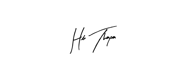 Create a beautiful signature design for name Hb Thapa. With this signature (Arty Signature) fonts, you can make a handwritten signature for free. Hb Thapa signature style 8 images and pictures png