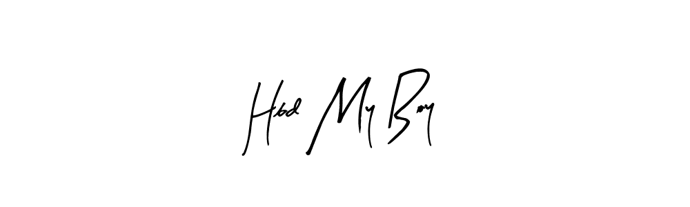Make a beautiful signature design for name Hbd My Boy. With this signature (Arty Signature) style, you can create a handwritten signature for free. Hbd My Boy signature style 8 images and pictures png