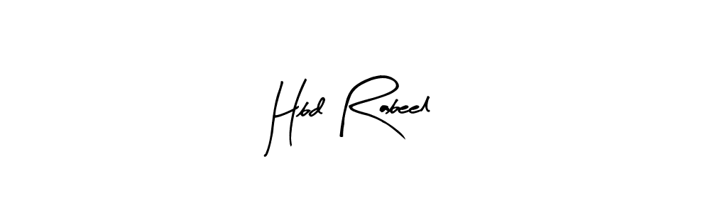Here are the top 10 professional signature styles for the name Hbd Rabeel. These are the best autograph styles you can use for your name. Hbd Rabeel signature style 8 images and pictures png