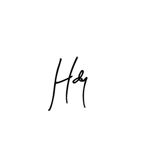 Design your own signature with our free online signature maker. With this signature software, you can create a handwritten (Arty Signature) signature for name Hdy. Hdy signature style 8 images and pictures png