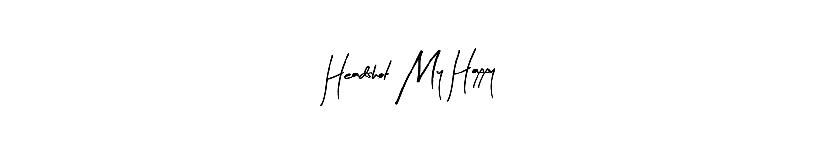 Make a beautiful signature design for name Headshot My Happy. Use this online signature maker to create a handwritten signature for free. Headshot My Happy signature style 8 images and pictures png