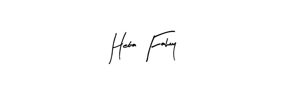 Similarly Arty Signature is the best handwritten signature design. Signature creator online .You can use it as an online autograph creator for name Heba Fahmy. Heba Fahmy signature style 8 images and pictures png