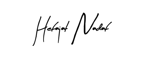 You can use this online signature creator to create a handwritten signature for the name Hefajat Nadaf. This is the best online autograph maker. Hefajat Nadaf signature style 8 images and pictures png