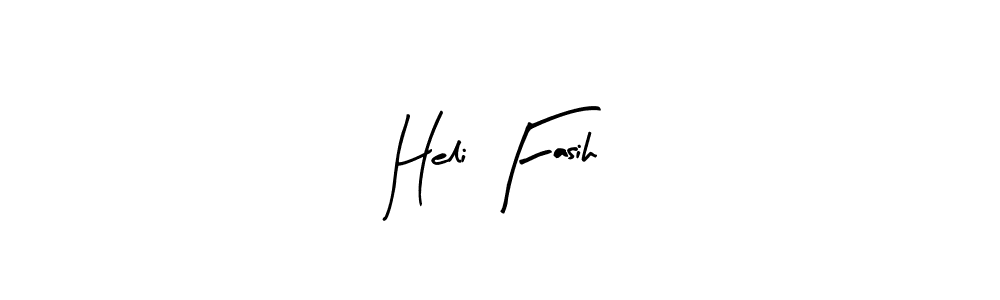 Similarly Arty Signature is the best handwritten signature design. Signature creator online .You can use it as an online autograph creator for name Heli Fasih. Heli Fasih signature style 8 images and pictures png