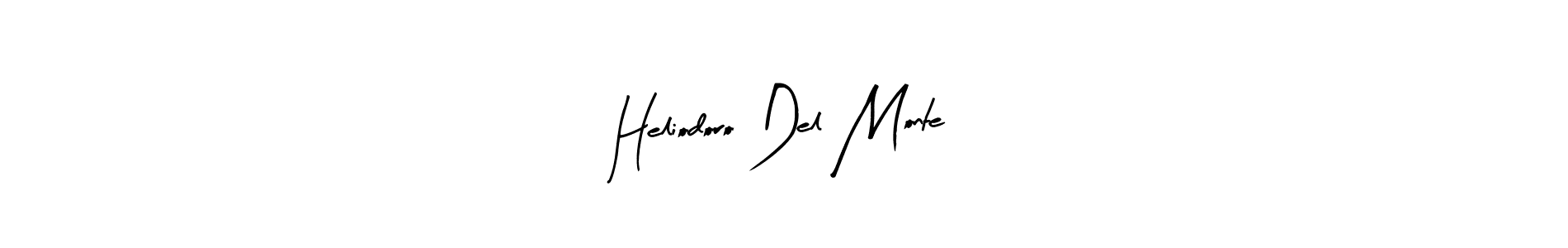 How to make Heliodoro Del Monte name signature. Use Arty Signature style for creating short signs online. This is the latest handwritten sign. Heliodoro Del Monte signature style 8 images and pictures png