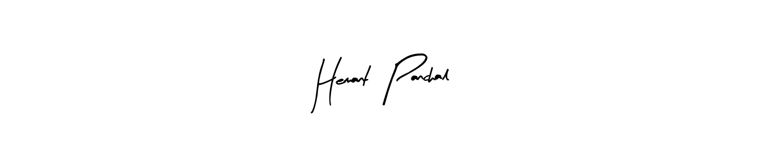 Create a beautiful signature design for name Hemant  Panchal. With this signature (Arty Signature) fonts, you can make a handwritten signature for free. Hemant  Panchal signature style 8 images and pictures png