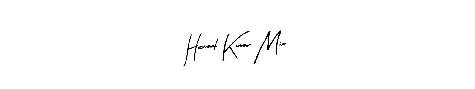 The best way (Arty Signature) to make a short signature is to pick only two or three words in your name. The name Hemant Kumar Mix include a total of six letters. For converting this name. Hemant Kumar Mix signature style 8 images and pictures png