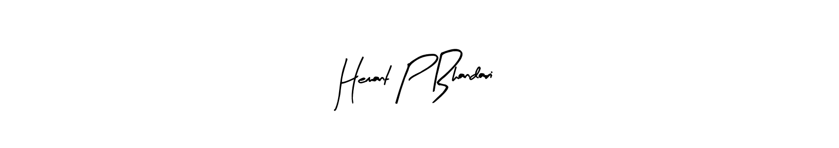 You can use this online signature creator to create a handwritten signature for the name Hemant P Bhandari. This is the best online autograph maker. Hemant P Bhandari signature style 8 images and pictures png