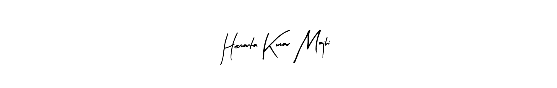 Use a signature maker to create a handwritten signature online. With this signature software, you can design (Arty Signature) your own signature for name Hemanta Kumar Majhi. Hemanta Kumar Majhi signature style 8 images and pictures png