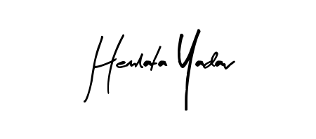 Similarly Arty Signature is the best handwritten signature design. Signature creator online. You can use it as an online autograph creator for name Hemlata Yadav. Hemlata Yadav signature style 8 images and pictures png