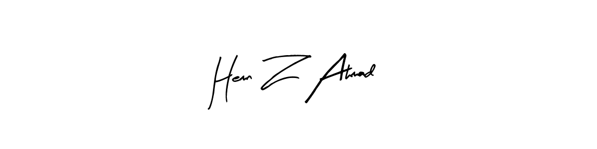 Make a beautiful signature design for name Hemn Z Ahmad. Use this online signature maker to create a handwritten signature for free. Hemn Z Ahmad signature style 8 images and pictures png