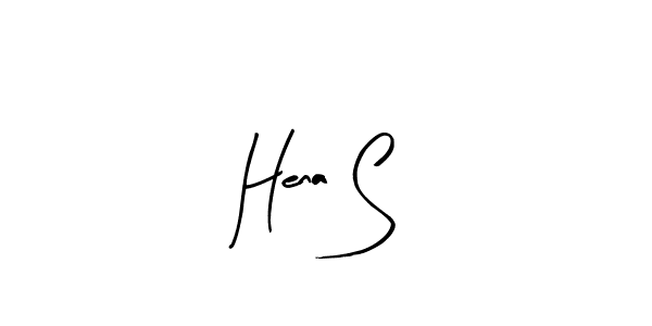 Make a beautiful signature design for name Hena S. Use this online signature maker to create a handwritten signature for free. Hena S signature style 8 images and pictures png