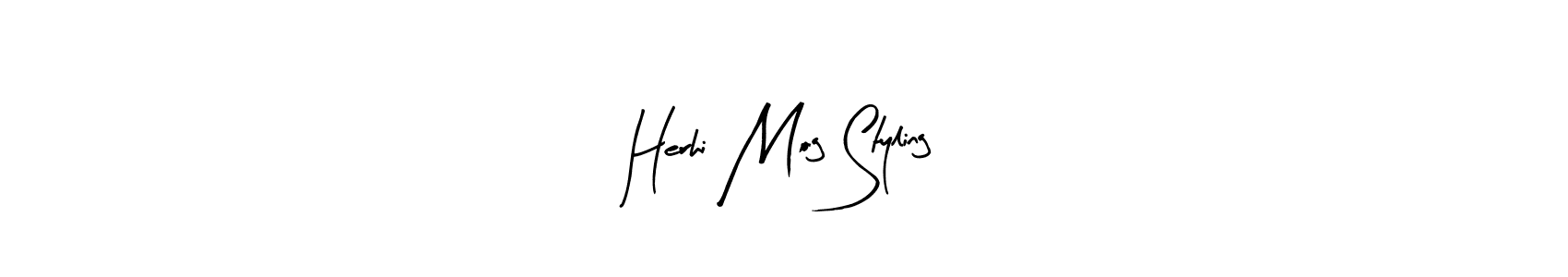 How to make Herhi Mog Styling name signature. Use Arty Signature style for creating short signs online. This is the latest handwritten sign. Herhi Mog Styling signature style 8 images and pictures png