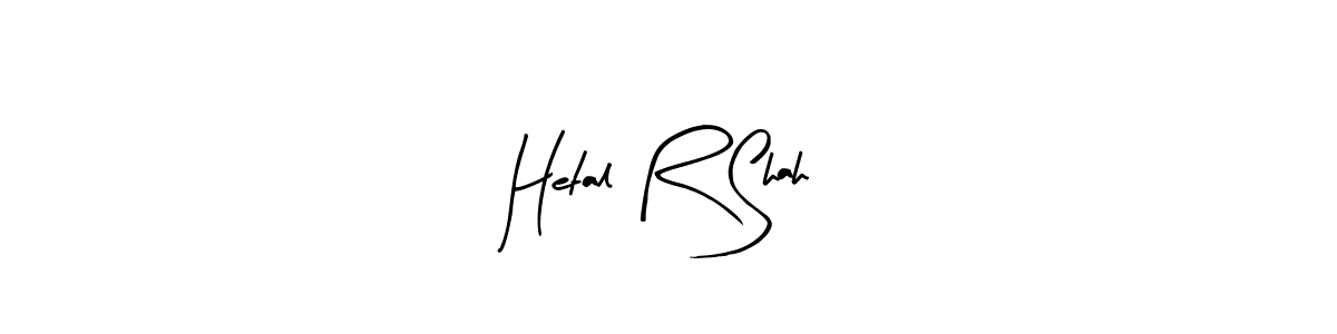 Also we have Hetal R Shah name is the best signature style. Create professional handwritten signature collection using Arty Signature autograph style. Hetal R Shah signature style 8 images and pictures png