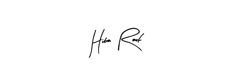How to make Hiba Rauf name signature. Use Arty Signature style for creating short signs online. This is the latest handwritten sign. Hiba Rauf signature style 8 images and pictures png