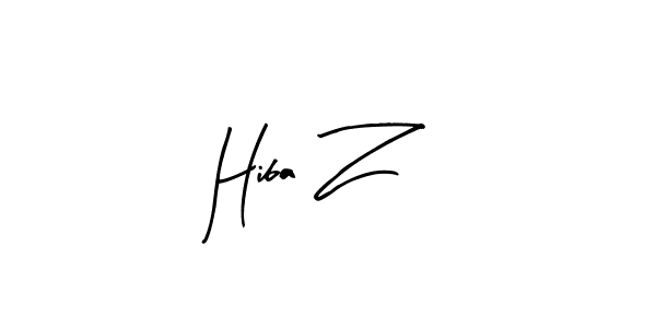 How to make Hiba Z signature? Arty Signature is a professional autograph style. Create handwritten signature for Hiba Z name. Hiba Z signature style 8 images and pictures png