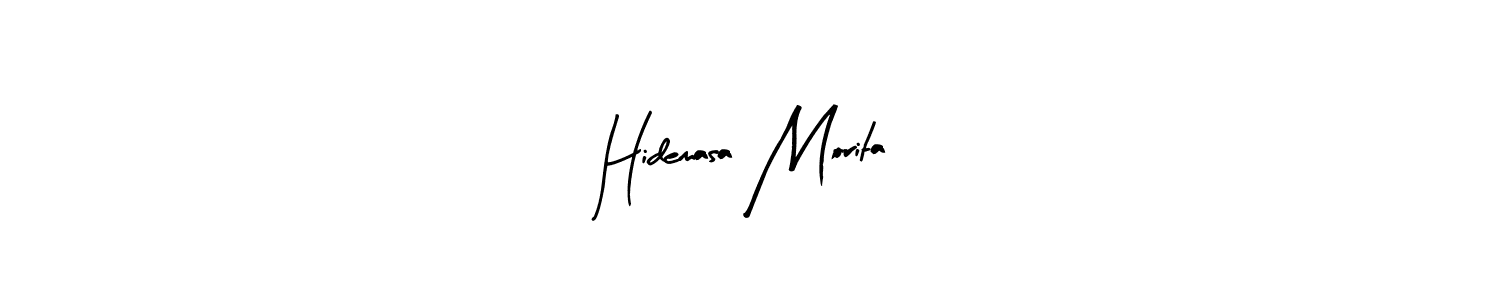Similarly Arty Signature is the best handwritten signature design. Signature creator online .You can use it as an online autograph creator for name Hidemasa Morita. Hidemasa Morita signature style 8 images and pictures png