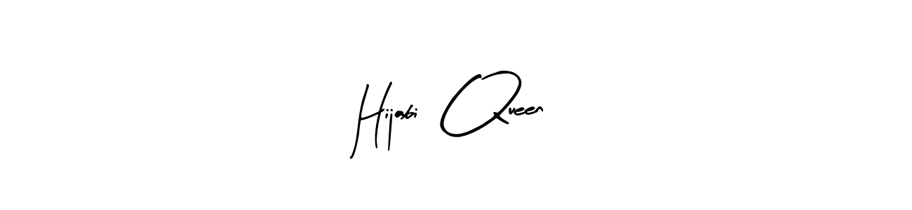 The best way (Arty Signature) to make a short signature is to pick only two or three words in your name. The name Hijabi  Queen include a total of six letters. For converting this name. Hijabi  Queen signature style 8 images and pictures png